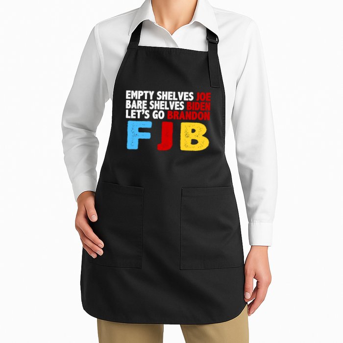Empty Shelves Bare Shelves Let's Go Brandon Apron