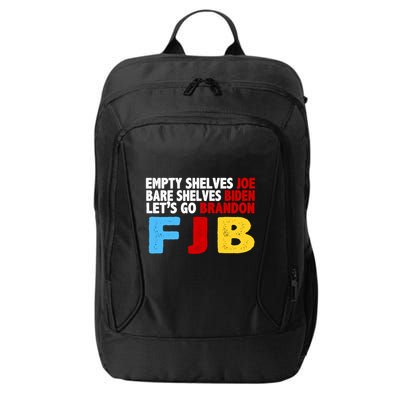 Empty Shelves Bare Shelves Let's Go Brandon City Backpack