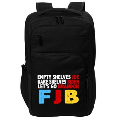 Empty Shelves Bare Shelves Let's Go Brandon Impact Tech Backpack