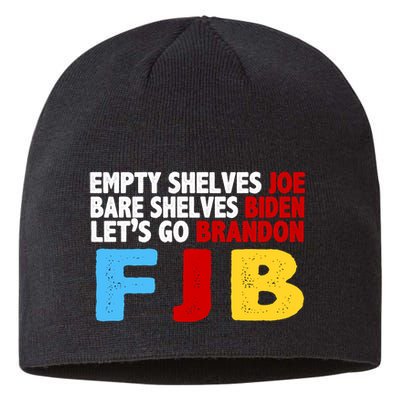 Empty Shelves Bare Shelves Let's Go Brandon Sustainable Beanie