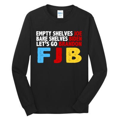 Empty Shelves Bare Shelves Let's Go Brandon Tall Long Sleeve T-Shirt