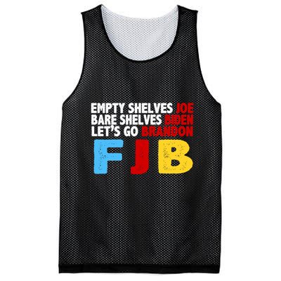 Empty Shelves Bare Shelves Let's Go Brandon Mesh Reversible Basketball Jersey Tank