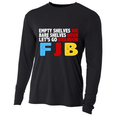 Empty Shelves Bare Shelves Let's Go Brandon Cooling Performance Long Sleeve Crew
