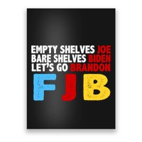 Empty Shelves Bare Shelves Let's Go Brandon Poster