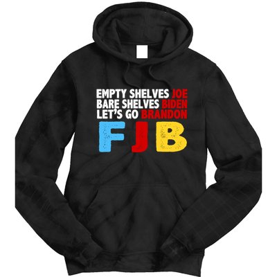 Empty Shelves Bare Shelves Let's Go Brandon Tie Dye Hoodie