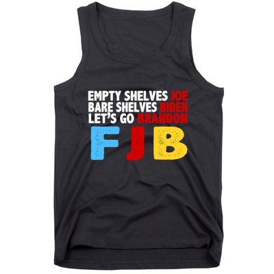 Empty Shelves Bare Shelves Let's Go Brandon Tank Top