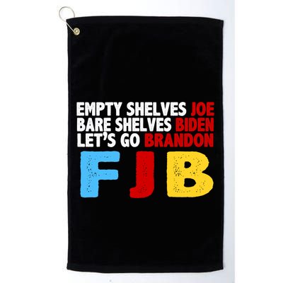 Empty Shelves Bare Shelves Let's Go Brandon Golf Towel