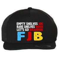 Empty Shelves Bare Shelves Let's Go Brandon Wool Snapback Cap