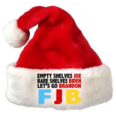 Empty Shelves Bare Shelves Let's Go Brandon Premium Christmas Santa Hat