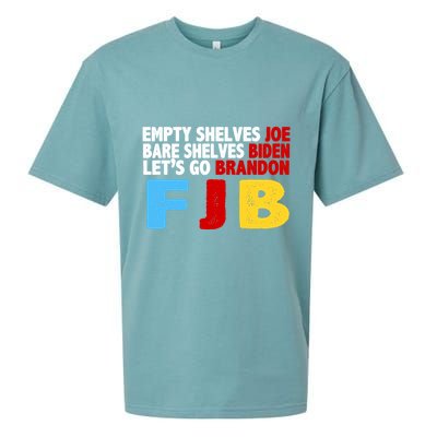 Empty Shelves Bare Shelves Let's Go Brandon Sueded Cloud Jersey T-Shirt