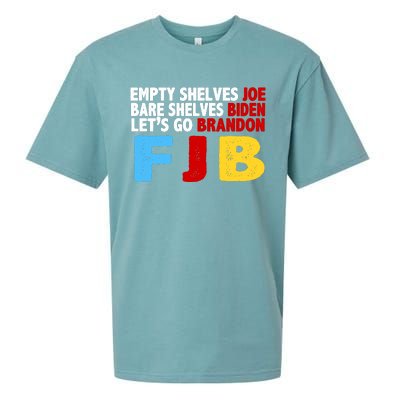 Empty Shelves Bare Shelves Let's Go Brandon Sueded Cloud Jersey T-Shirt