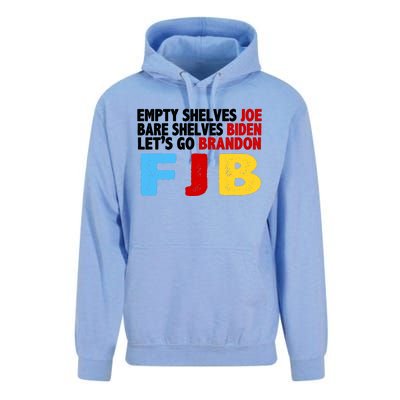 Empty Shelves Bare Shelves Let's Go Brandon Unisex Surf Hoodie