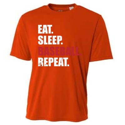 Eat Sleep Baseball Repeat Gift Cooling Performance Crew T-Shirt