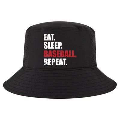 Eat Sleep Baseball Repeat Gift Cool Comfort Performance Bucket Hat