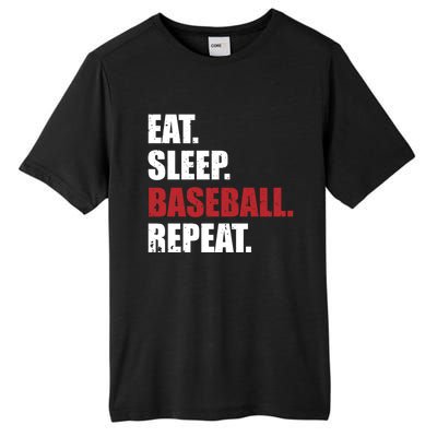 Eat Sleep Baseball Repeat Gift Tall Fusion ChromaSoft Performance T-Shirt