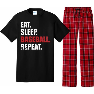 Eat Sleep Baseball Repeat Gift Pajama Set