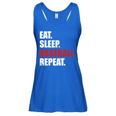 Eat Sleep Baseball Repeat Gift Ladies Essential Flowy Tank