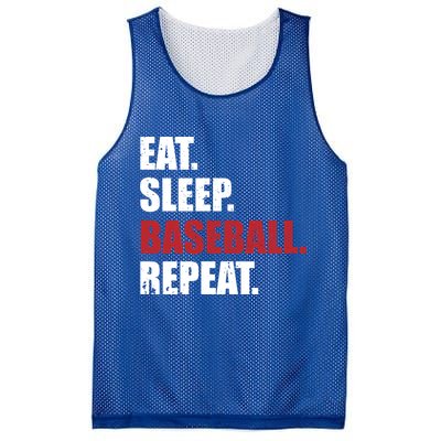 Eat Sleep Baseball Repeat Gift Mesh Reversible Basketball Jersey Tank