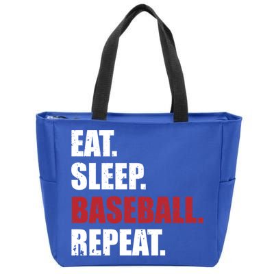 Eat Sleep Baseball Repeat Gift Zip Tote Bag
