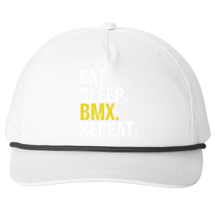 Eat Sleep Bmx Repeat Gift Snapback Five-Panel Rope Hat