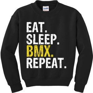 Eat Sleep Bmx Repeat Gift Kids Sweatshirt