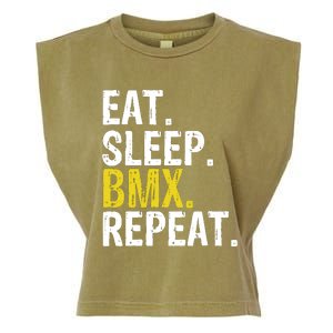 Eat Sleep Bmx Repeat Gift Garment-Dyed Women's Muscle Tee