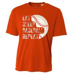 Eat Sleep Baseball Repeat Baseball Player Baseball Cooling Performance Crew T-Shirt