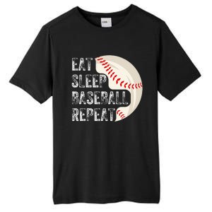 Eat Sleep Baseball Repeat Baseball Player Baseball Tall Fusion ChromaSoft Performance T-Shirt