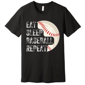 Eat Sleep Baseball Repeat Baseball Player Baseball Premium T-Shirt