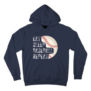 Eat Sleep Baseball Repeat Baseball Player Baseball Hoodie