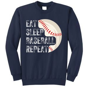 Eat Sleep Baseball Repeat Baseball Player Baseball Sweatshirt