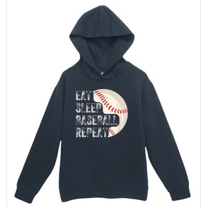 Eat Sleep Baseball Repeat Baseball Player Baseball Urban Pullover Hoodie