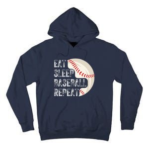 Eat Sleep Baseball Repeat Baseball Player Baseball Tall Hoodie