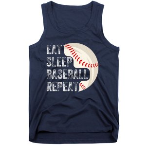 Eat Sleep Baseball Repeat Baseball Player Baseball Tank Top