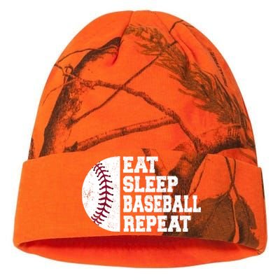 Eat Sleep Baseball Repeat Baseball Player Funny Baseball Kati Licensed 12" Camo Beanie