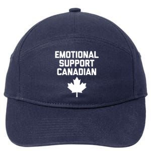 Emotional Support Canadian Funny Canada Canadian 7-Panel Snapback Hat