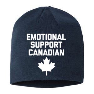 Emotional Support Canadian Funny Canada Canadian Sustainable Beanie