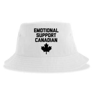 Emotional Support Canadian Funny Canada Canadian Sustainable Bucket Hat