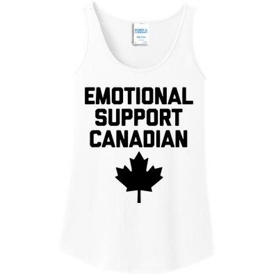 Emotional Support Canadian Funny Canada Canadian Ladies Essential Tank