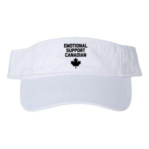 Emotional Support Canadian Funny Canada Canadian Valucap Bio-Washed Visor