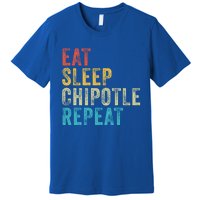 Eat Sleep Chipotle Repeat Funny Chipotle Vintage Distressed Funny Gift Premium T-Shirt