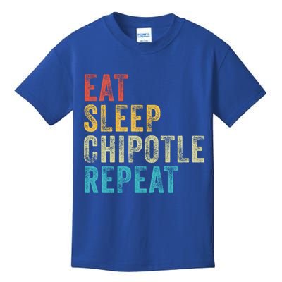 Eat Sleep Chipotle Repeat Funny Chipotle Vintage Distressed Funny Gift Kids T-Shirt