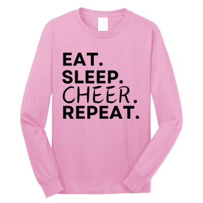 Eat Sleep Cheer Repeat Long Sleeve Shirt