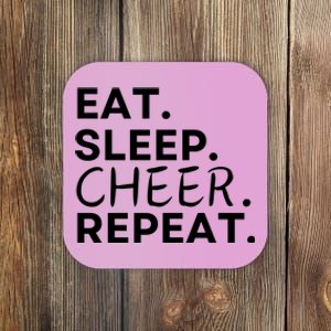 Eat Sleep Cheer Repeat Coaster