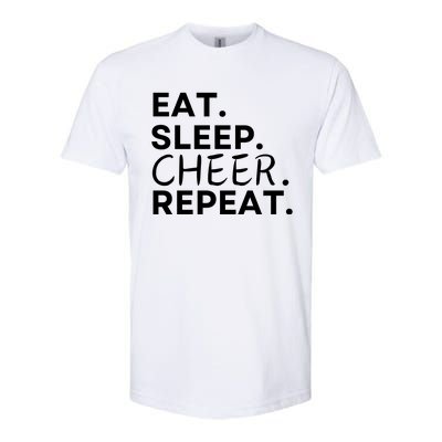 Eat Sleep Cheer Repeat Softstyle® CVC T-Shirt