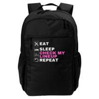 Eat Sleep Check My Lineup Repeat Fantasy Football Fantasy Football Fanatics Daily Commute Backpack