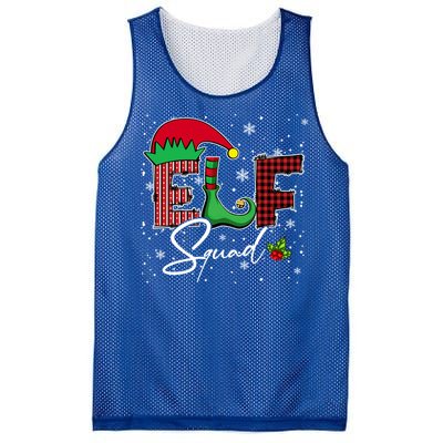 Elf Squad Christmas Matching Family Funny Cute Gift Mesh Reversible Basketball Jersey Tank