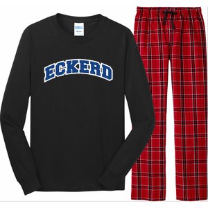 Eckerd Sports Classic Varsity College Style Long Sleeve Pajama Set