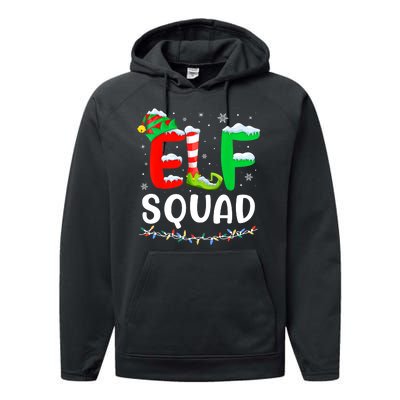 Elf Squad Christmas Festive Holiday Performance Fleece Hoodie