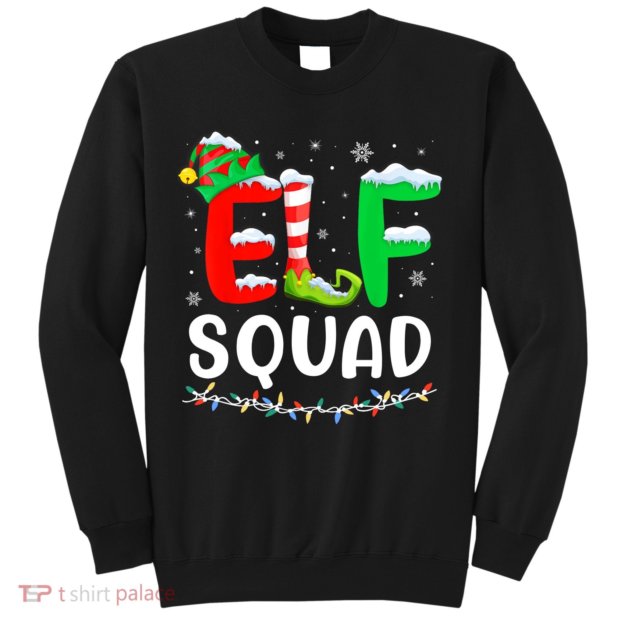 Elf Squad Christmas Festive Holiday Sweatshirt